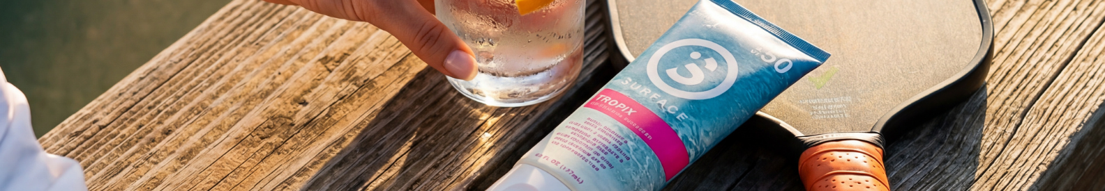 Applying Sheer Touch Body Stick SPF50 Easy Application Reef Friendly
