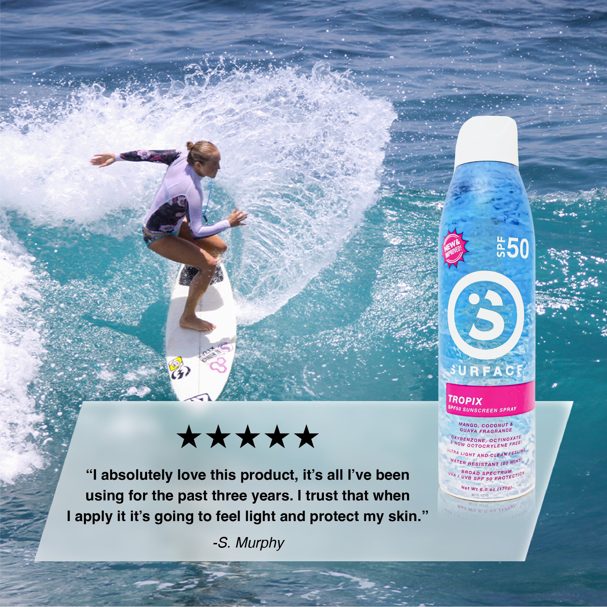 Dry Touch Tropix Scented Continuous Spray | 5-Star Review: Love this product