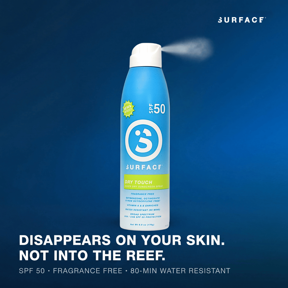 SPF50 Dry Touch Continuous Spray 6oz.