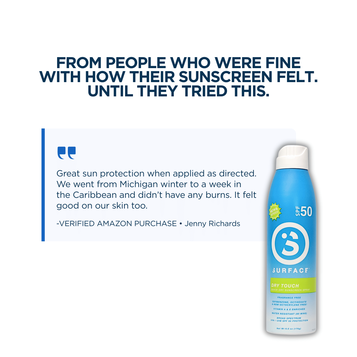 SPF50 Dry Touch Continuous Spray 6oz.