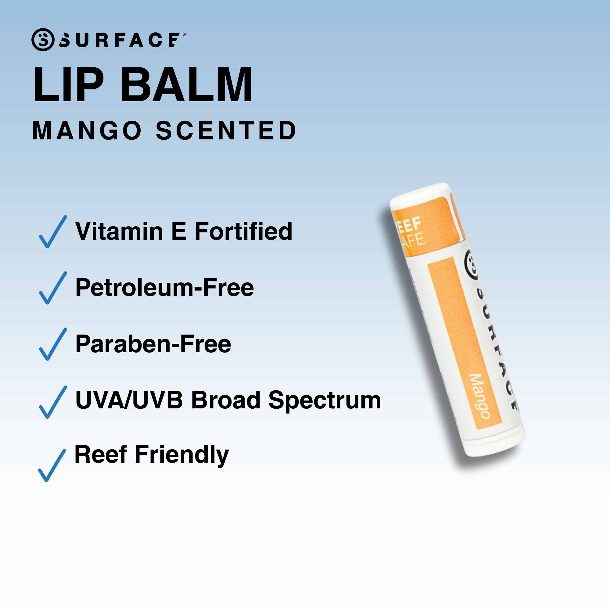Surface Sunscreen SPF 50 Mango Lip Balm Benefits
