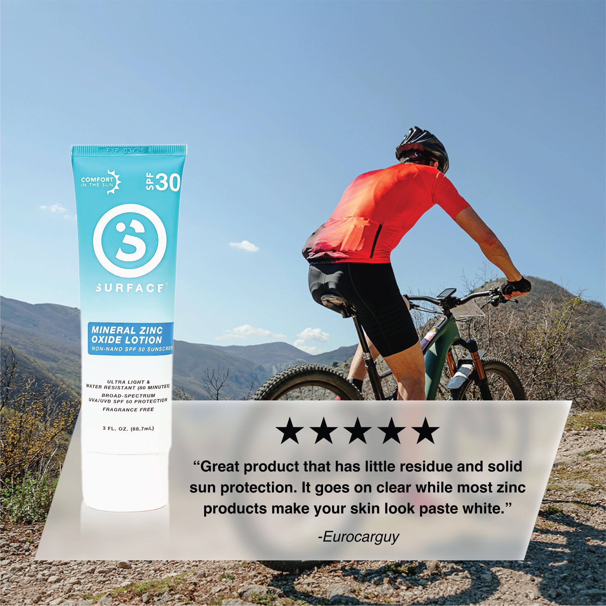 SPF30 Mineral Sunscreen Lotion 3oz. - White Customer Review Great Protection that has little residue and solid sun protection.