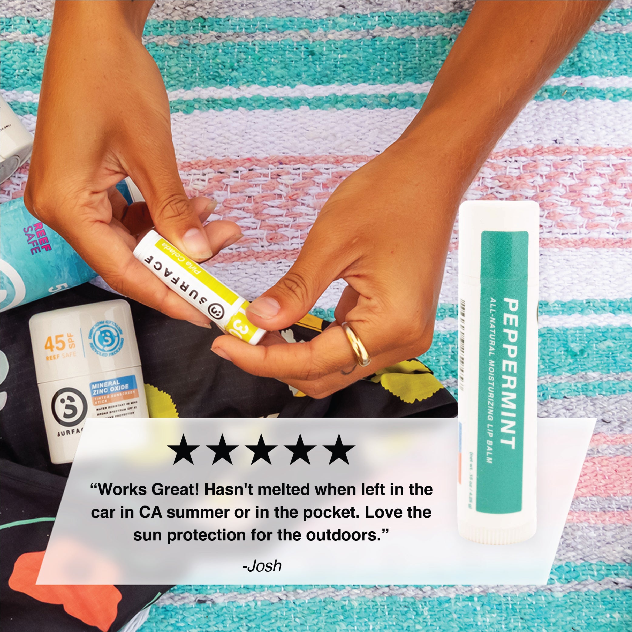 Natural Moisturizing Lipbalm | 5-Star: Love the sun protection