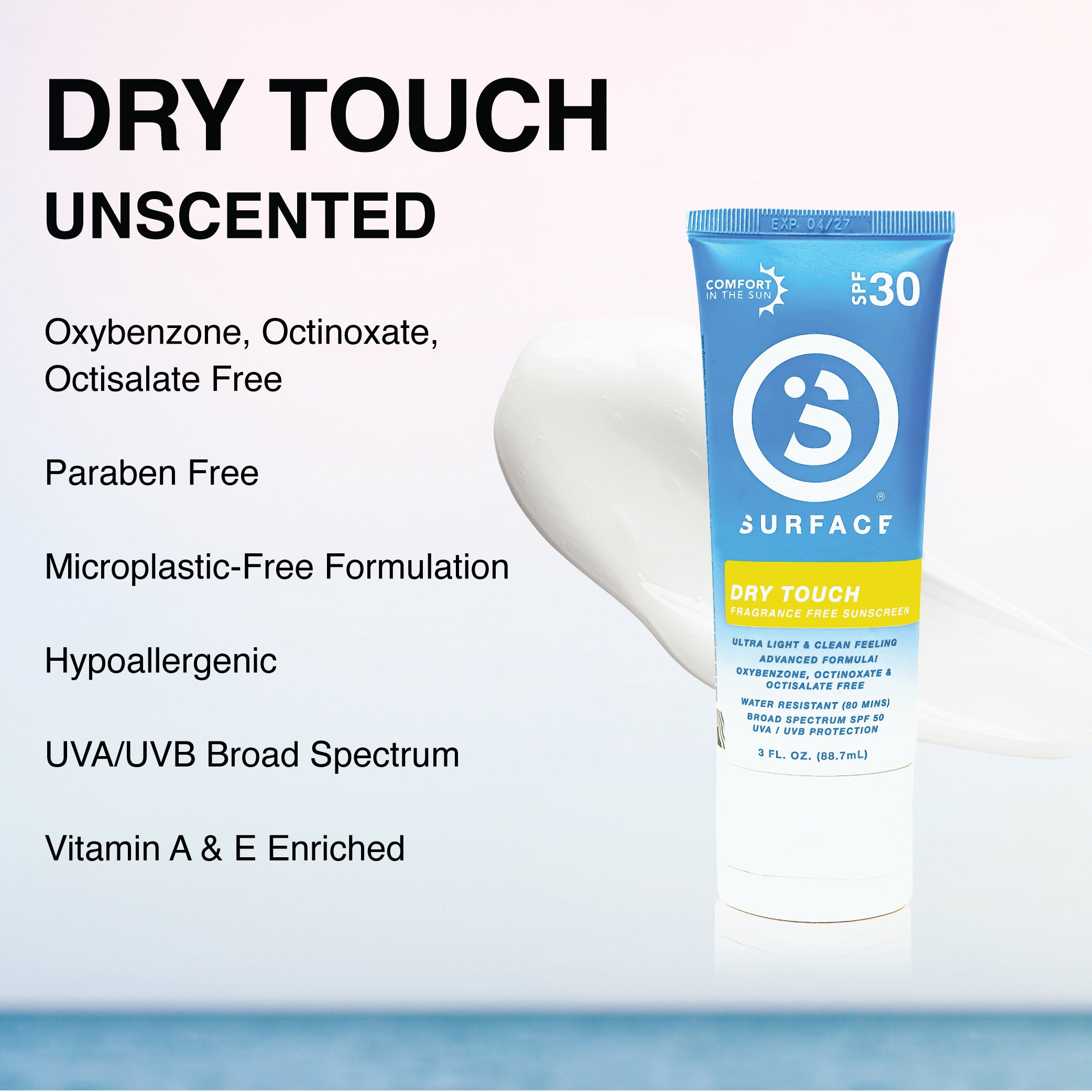 SPF30 Dry Touch Sunscreen Lotion 3oz. benefits