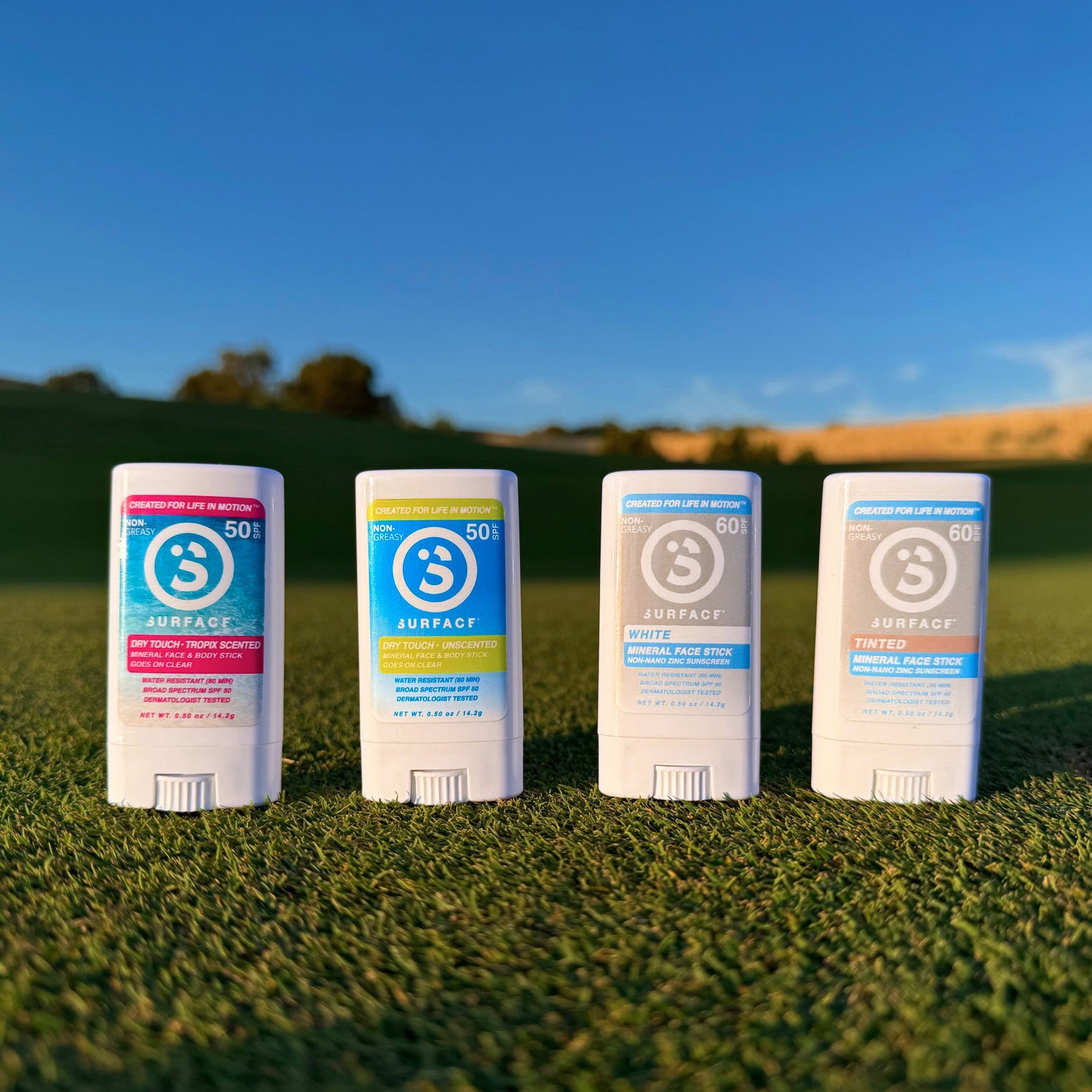 Surface Dry Touch SPF 50 Mineral Face Stick - Unscented 3-Pack