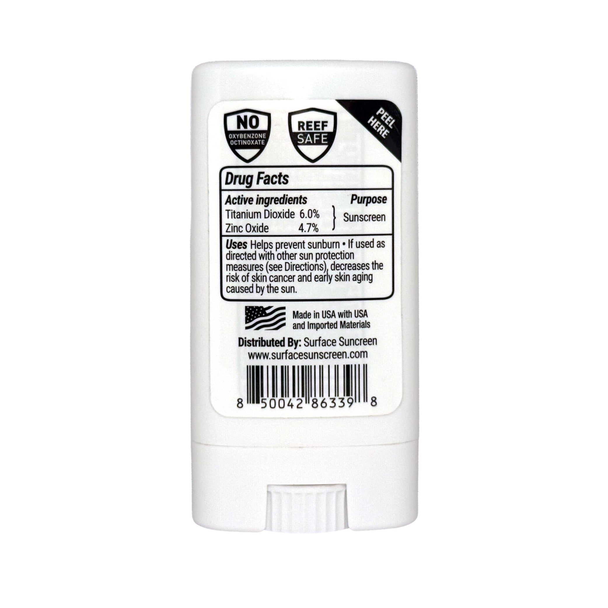 Surface SPF 60 Mineral Face Stick (TINTED) .5 oz.