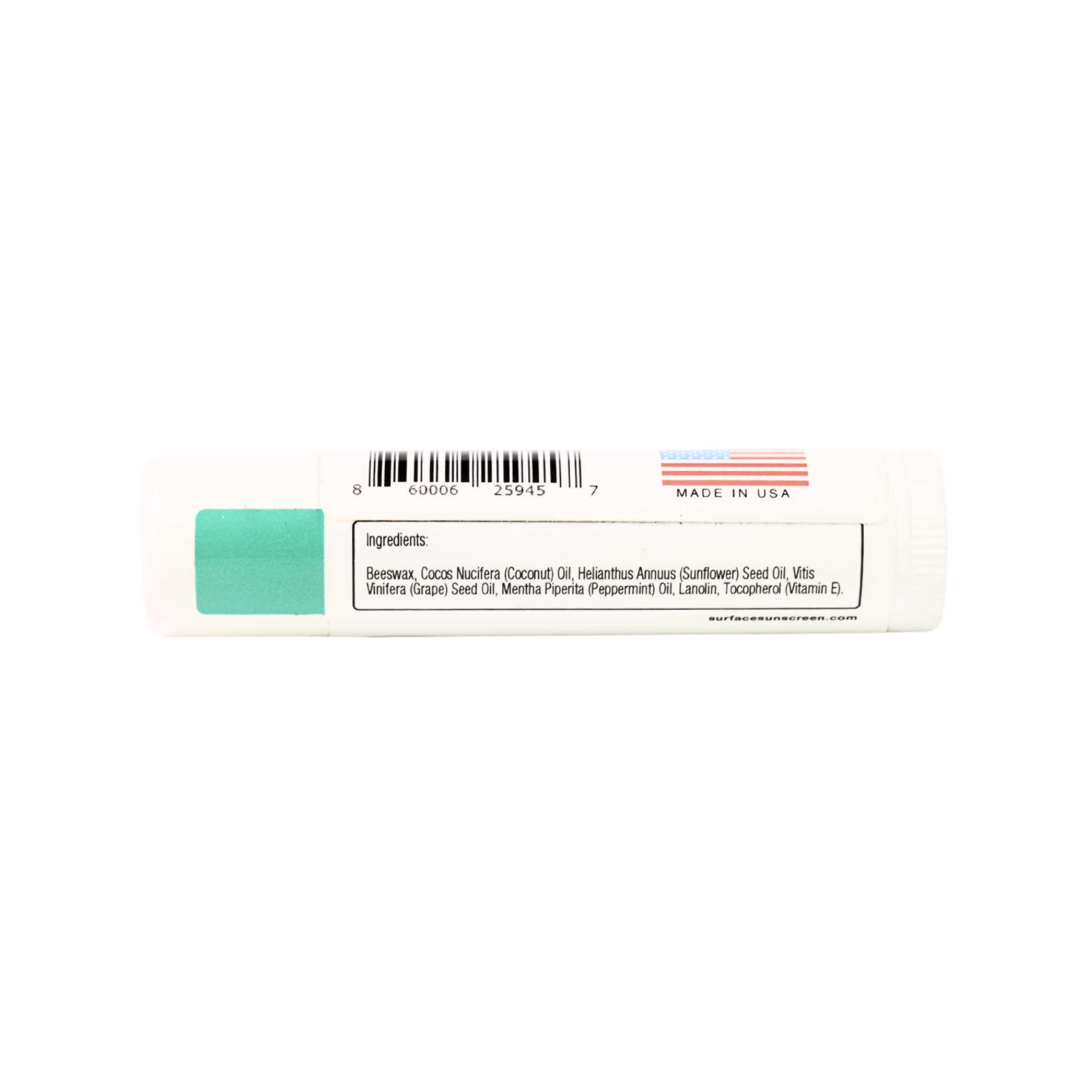 Surface Natural Moisturizing Lipbalm Peppermint ingredients