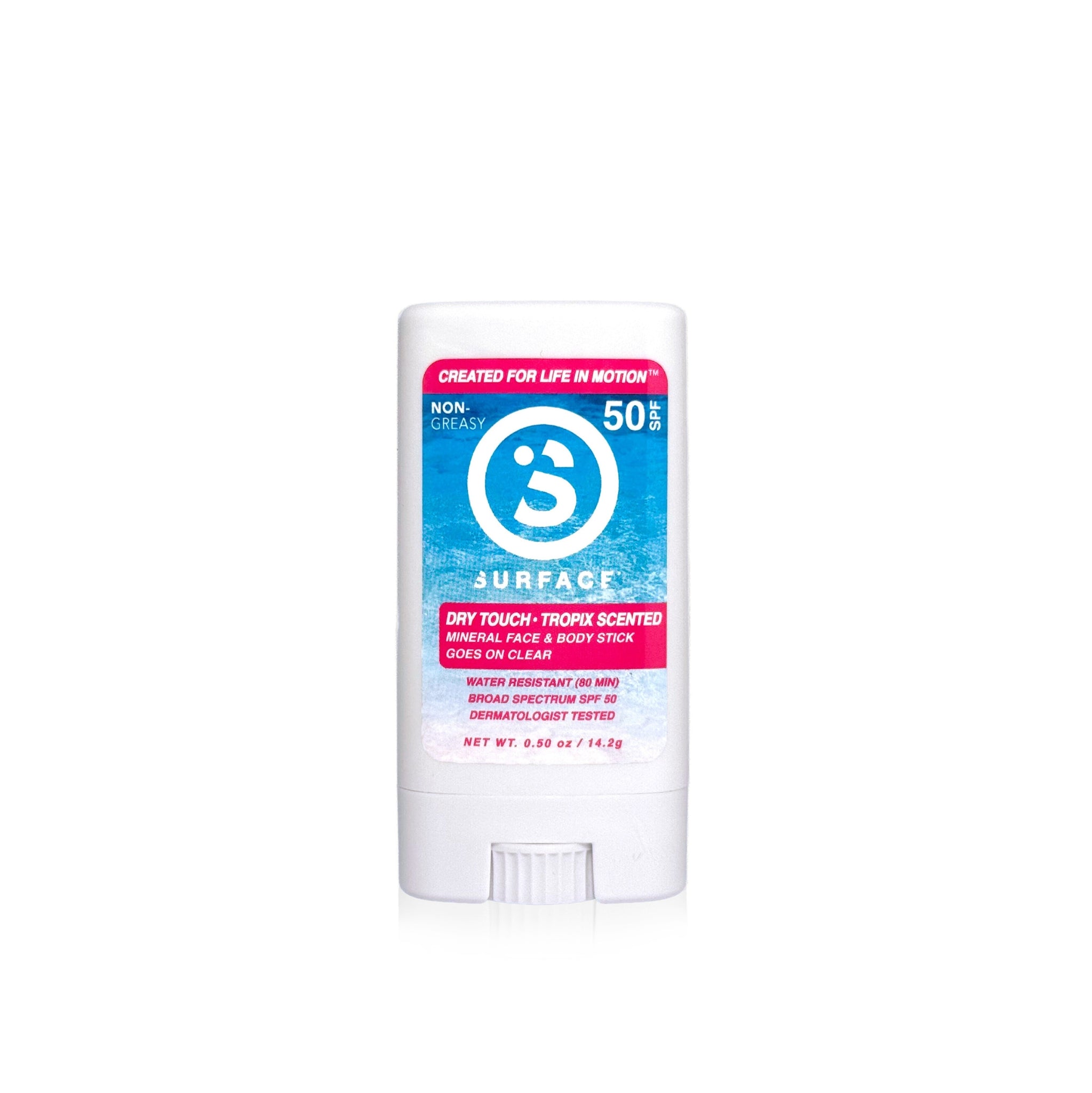 Surface SPF 50 Mineral Face Stick - Tropix Scented .5 oz.
