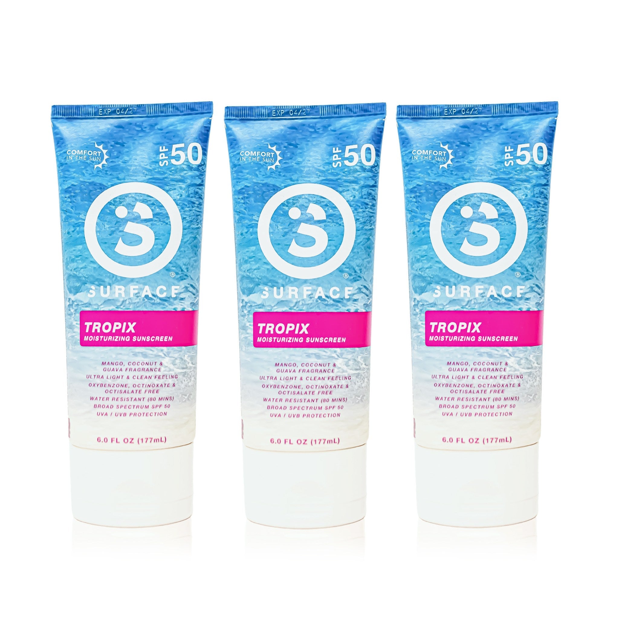 Dry Touch Tropix Scented Lotion SPF50 3-Pack