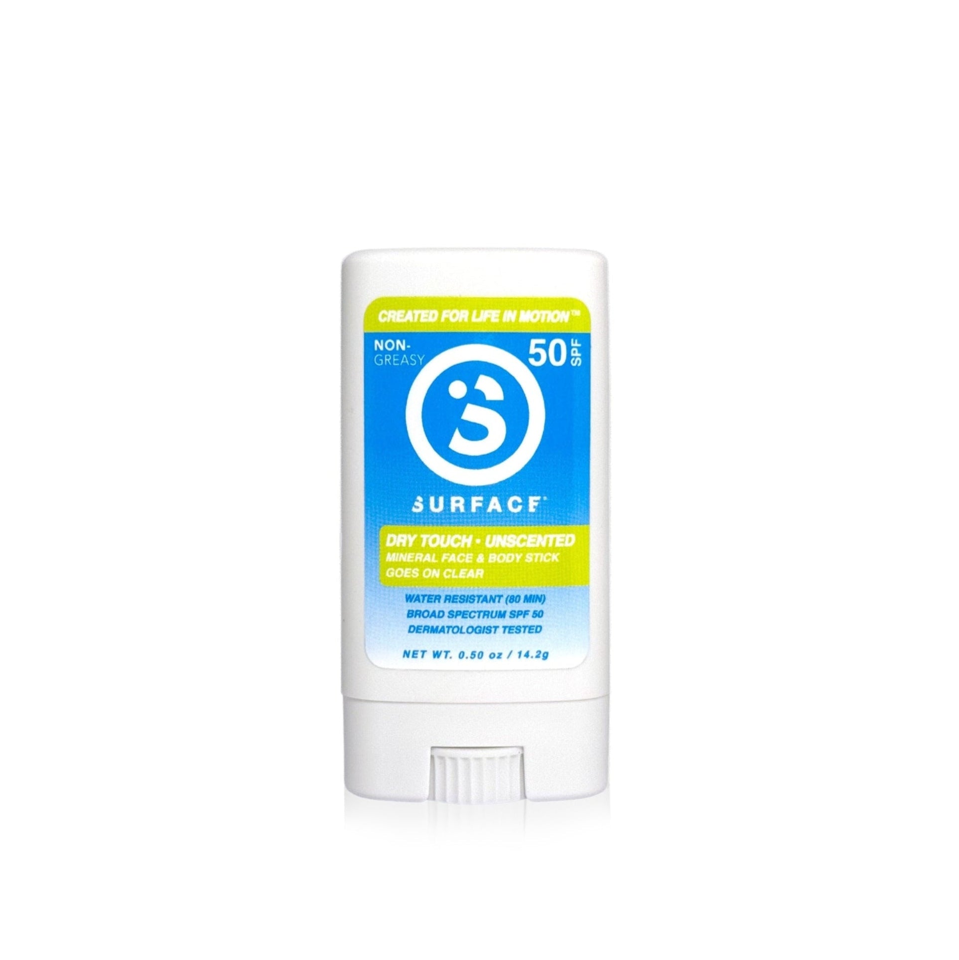 Surface Dry Touch SPF 50 Mineral Face Stick - Unscented .5oz.