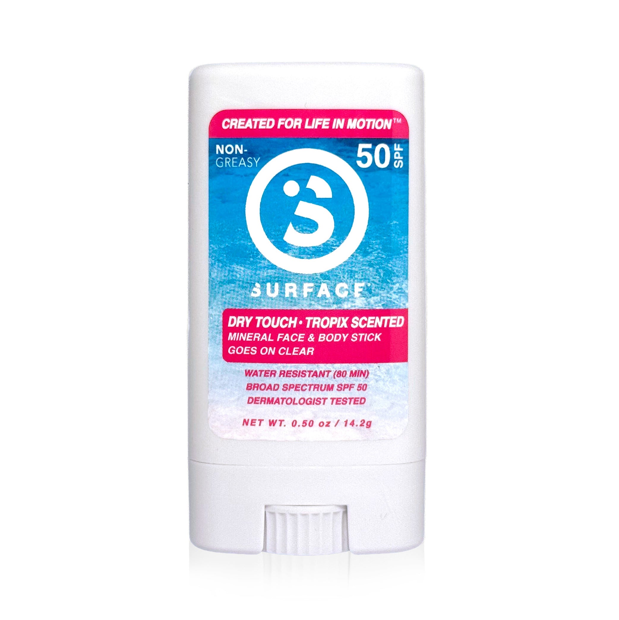 Dry Touch Tropix Scented SPF50 Body & Face Stick 1.5oz.