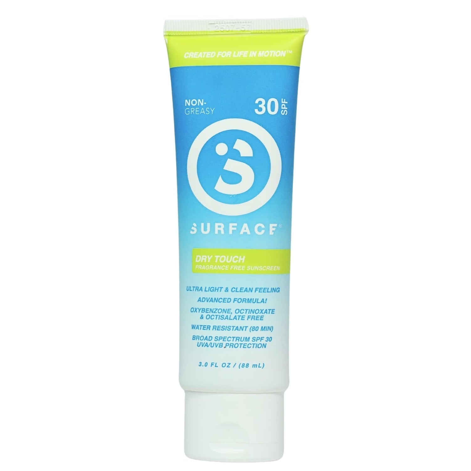 Surface Sunscreen Dry Touch Lotion 30 SPF 3 oz Front
