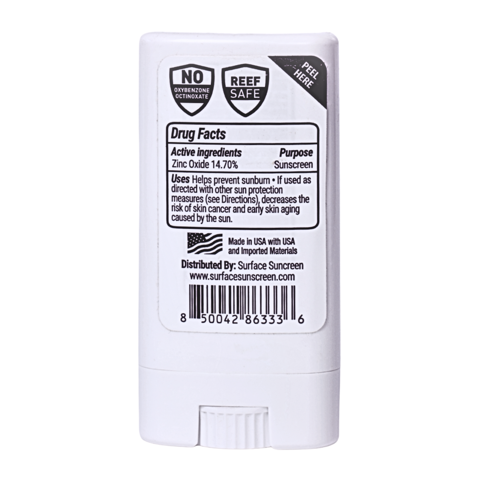 Surface Sunscreen Dry Touch Face Stick back