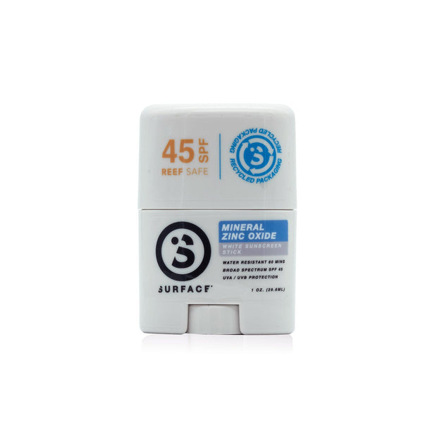 SPF45 Zinc Oxide Facestick .5oz. - White | Surface Sunscreen