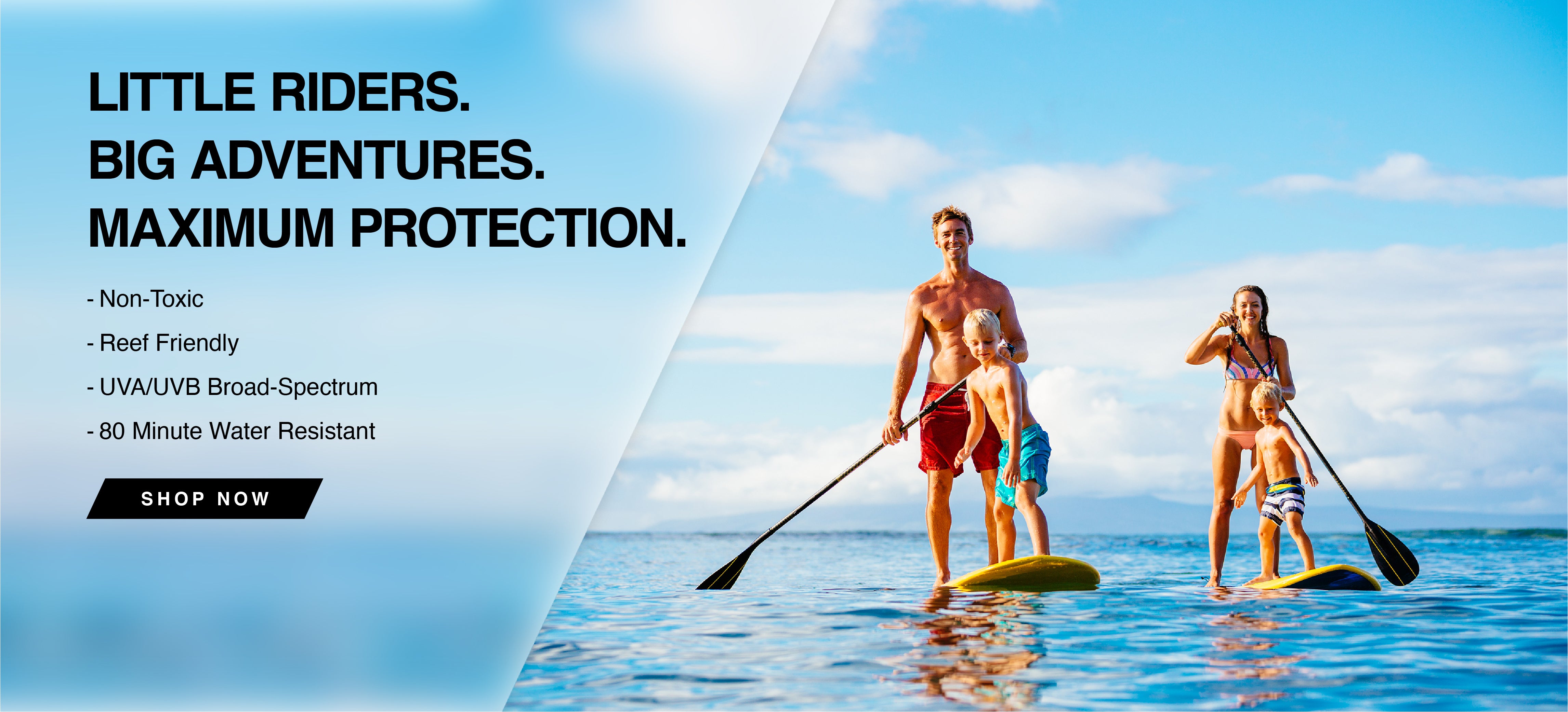 Maximum protection for little riders on big adventures | Surface Sunscreen