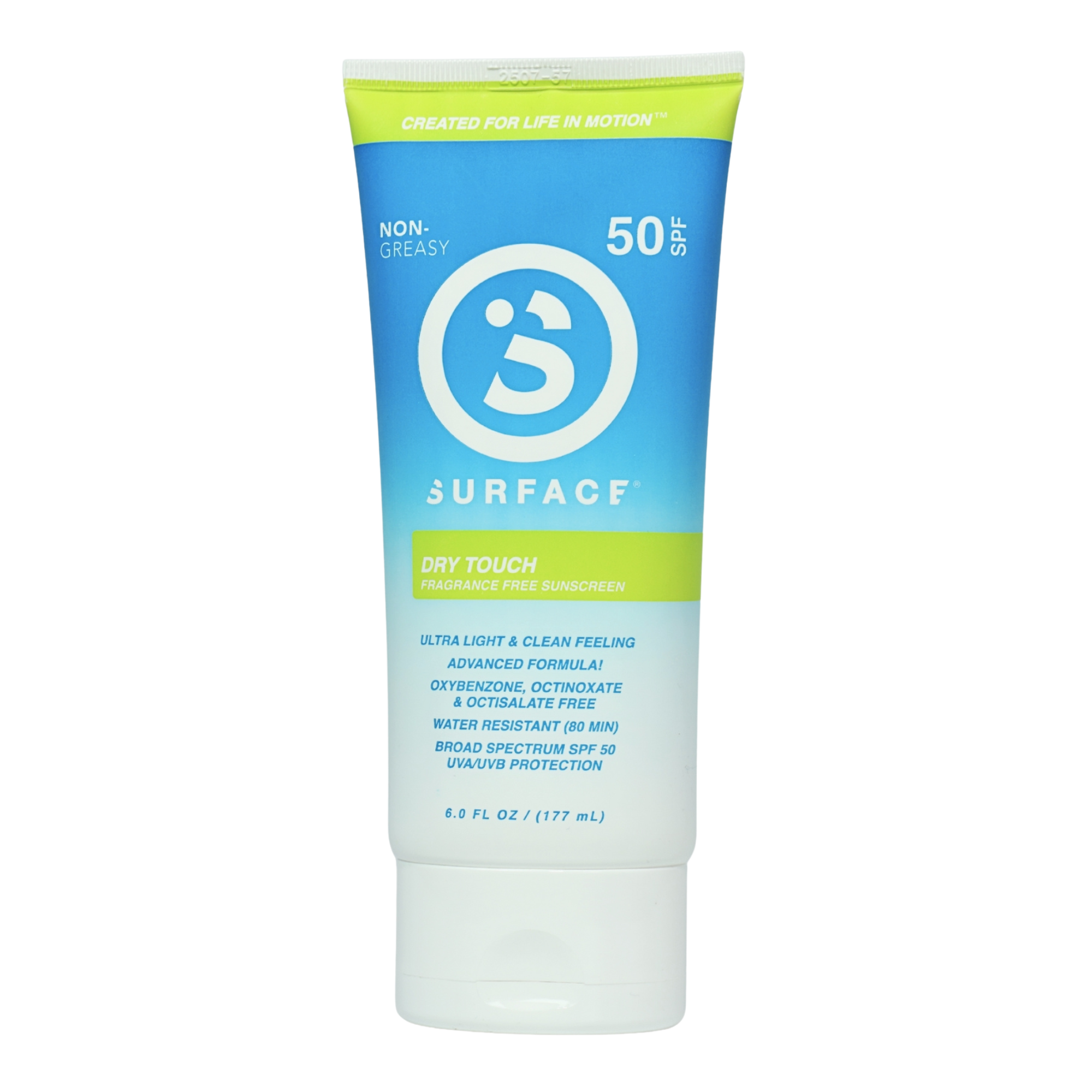 Surface Sunscreen Dry touch lotion SPF 50 6 oz Front