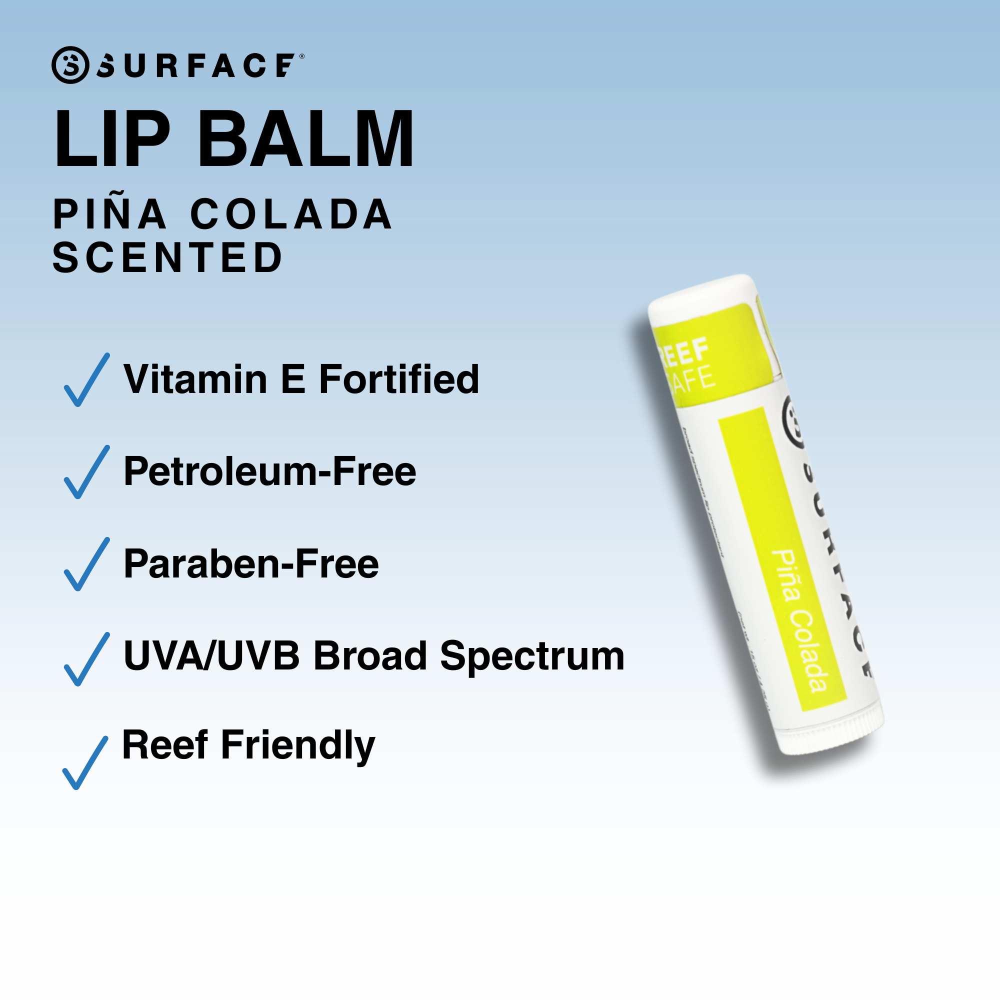 Surface Sunscreen SPF 30 Lip Balm Pina Colada benefits
