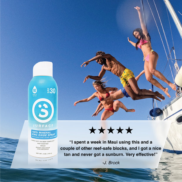 SPF30 Mineral Sunscreen Spray 5oz. | 5-Star Review: Very Effective!