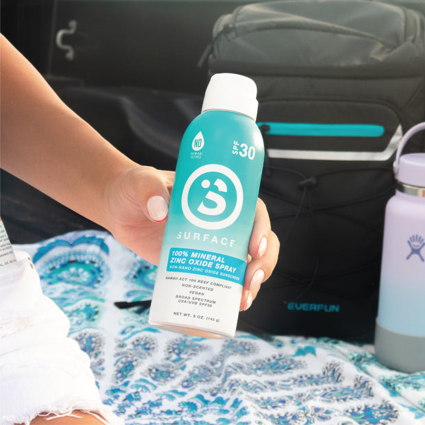 SPF30 Mineral Sunscreen Spray 5oz. - Great for Travel  | Surface Sunscreen