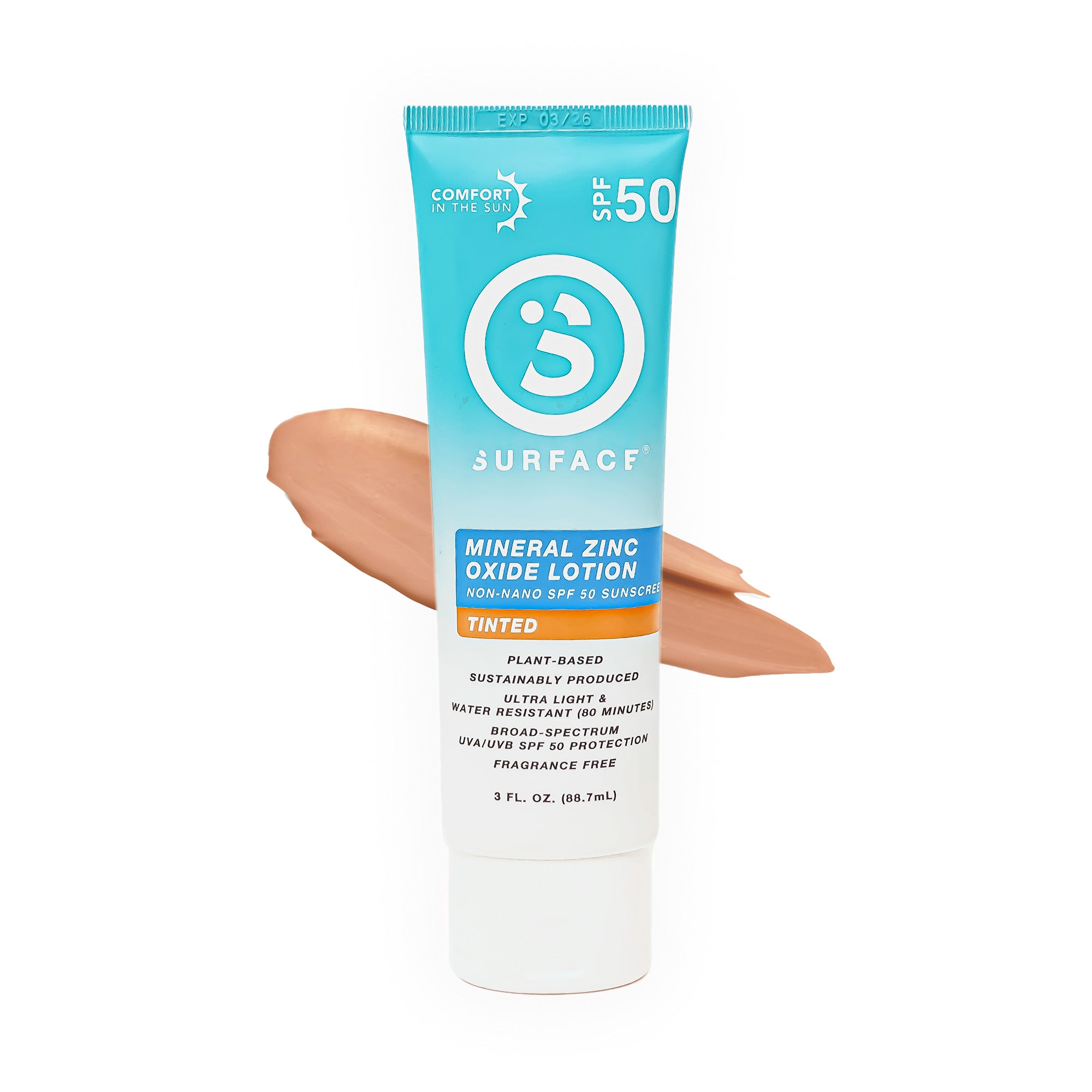 SPF50 Mineral Sunscreen Lotion 3oz. - Tinted 3-Pack