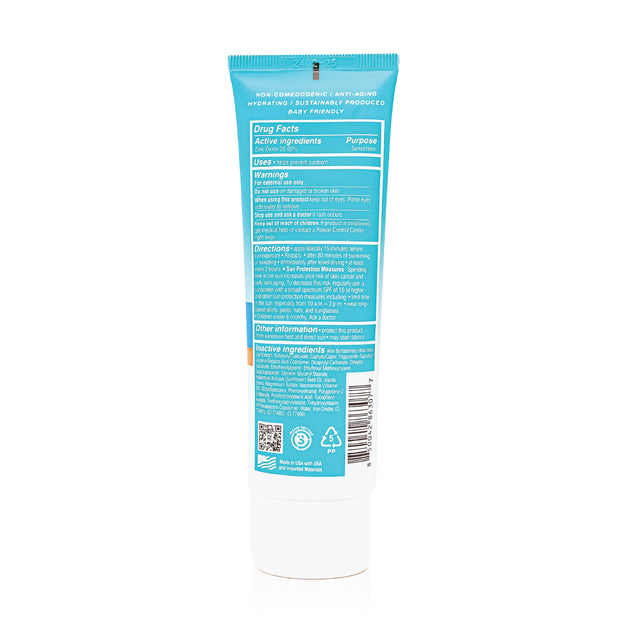 Label for SPF50 Mineral Sunscreen Lotion 3oz. - Tinted | Surface Sunscreen