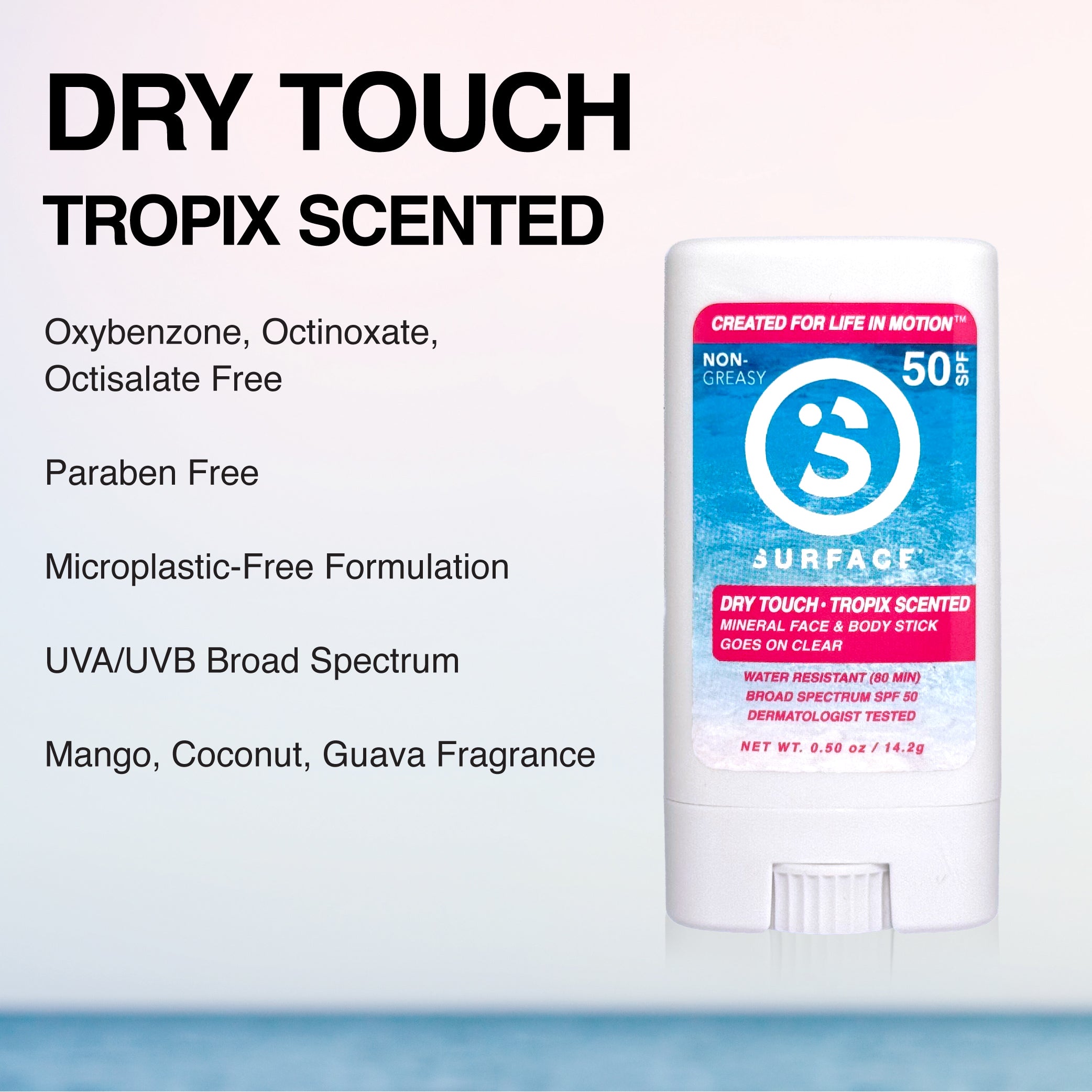 Surface SPF 50 Mineral Face Stick - Tropix Scented 3-Pack