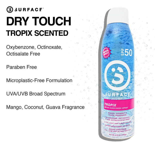 Surface Dry Touch Tropix Scented Benefits | Surface Sunscreen