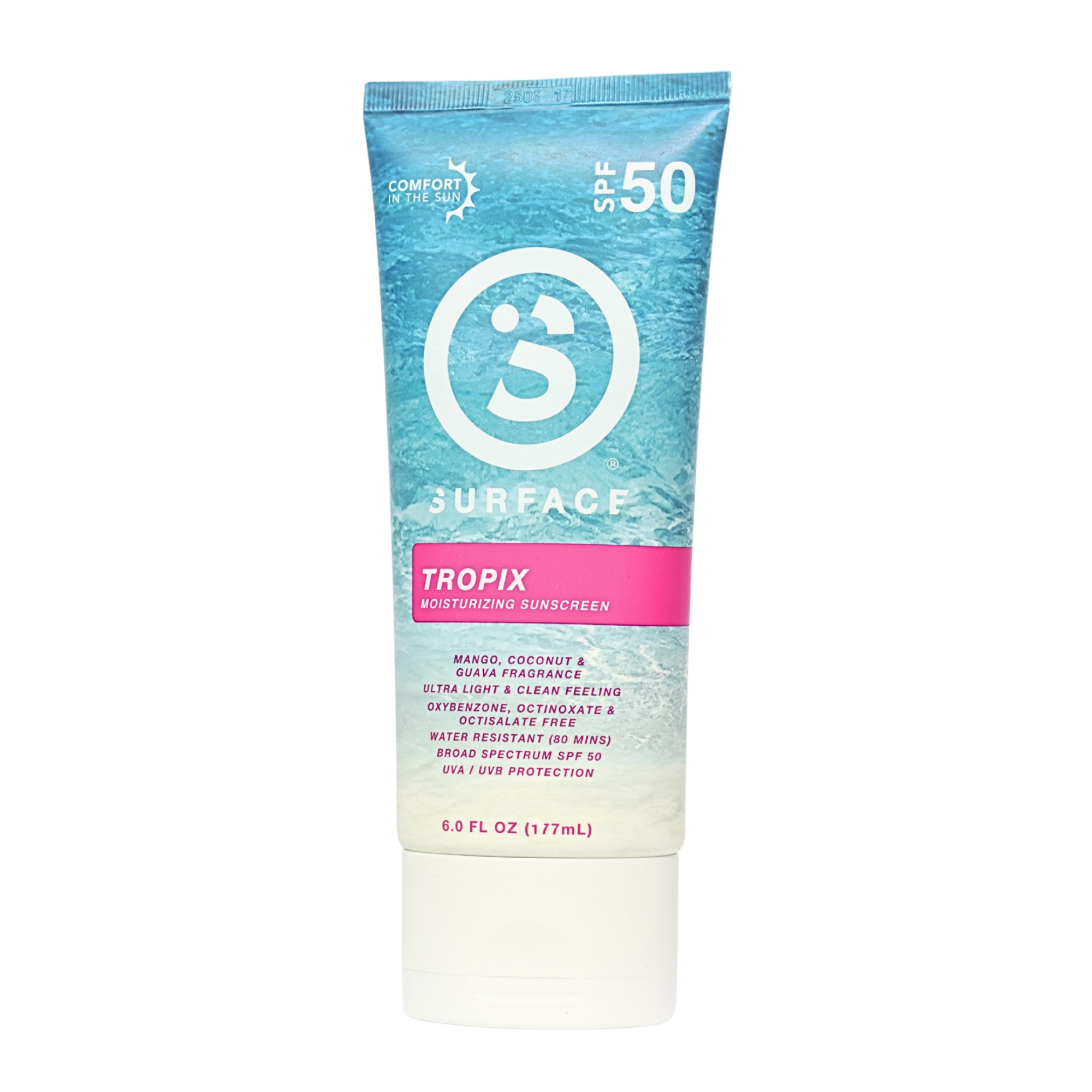 Surface Sunscreen Tropix Lotion 50spf 6oz Front