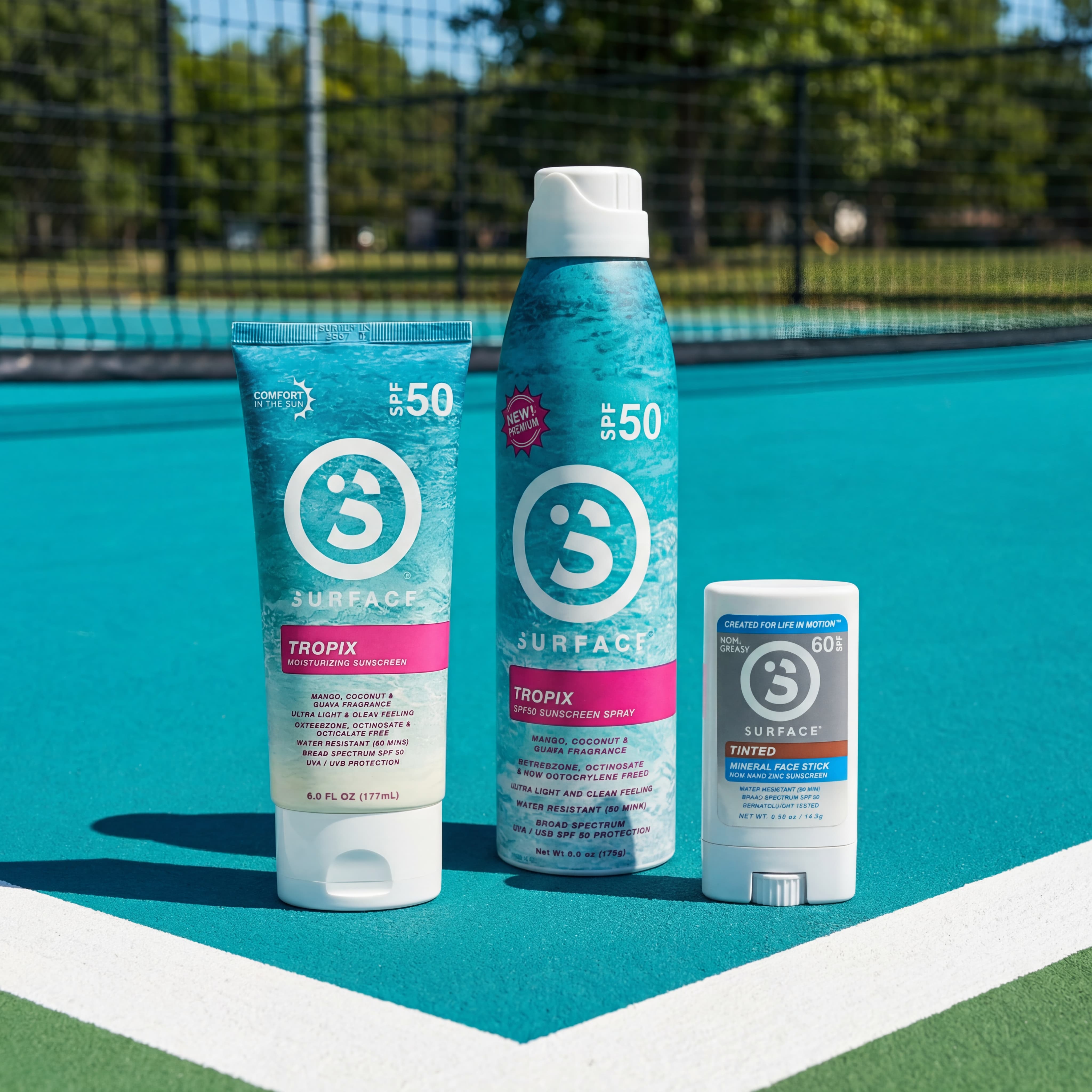 Sun Protection SPF50+/PA++++ 3個セット Sports Bundle - High Performance Sports Sunscreen Bundle | Surface